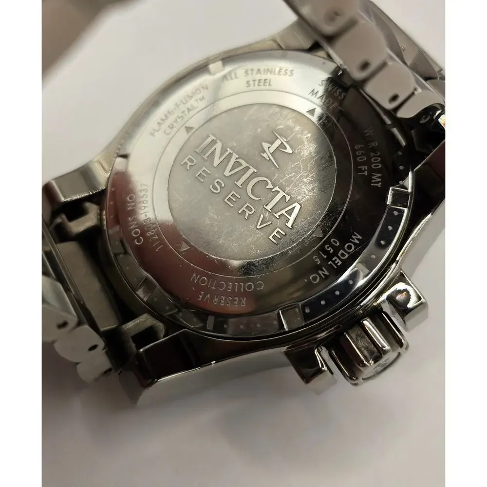 Invicta Reserve Collection Gunmetal‎ Ion-Plated Model 0515